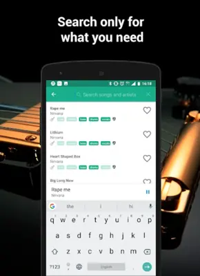 Backing tracks and tabs for le android App screenshot 0