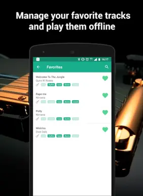 Backing tracks and tabs for le android App screenshot 2